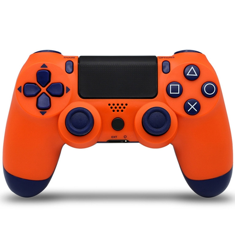 Wireless Bluetooth Game Handle Controller with Lamp for PS4(Orange)