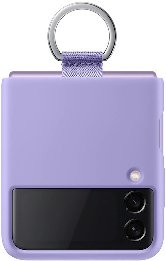 Samsung Galaxy Z Flip 3 Silicone Cover with Ring (Violet)