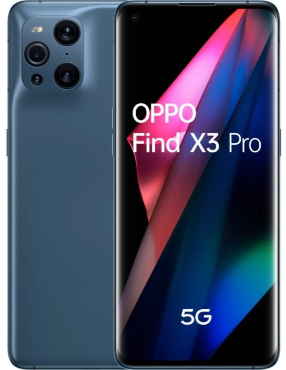 【SIMフリー】 Oppo Find X3 Pro 5G CPH2173 デュアルSIM 256GB ブルー(12GB RAM) - グローバル版