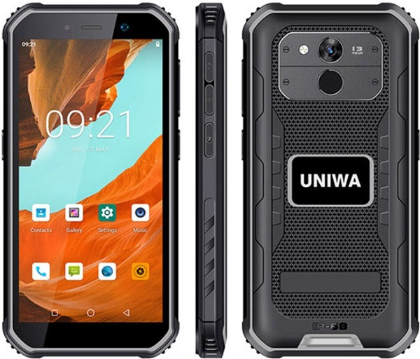 UNIWA F965 Pro Rugged Phone Dual Sim 128GB Black Orange (6GB RAM) - US Plug