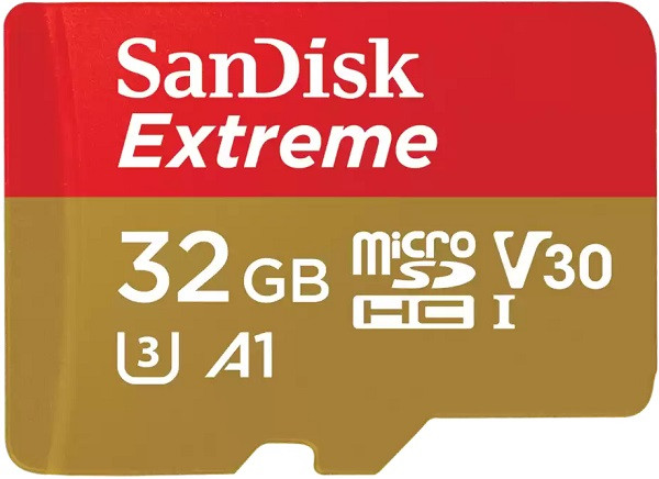 Sandisk Extreme A2 32GB (U3) V30 160MB/s MicroSD with Adapter