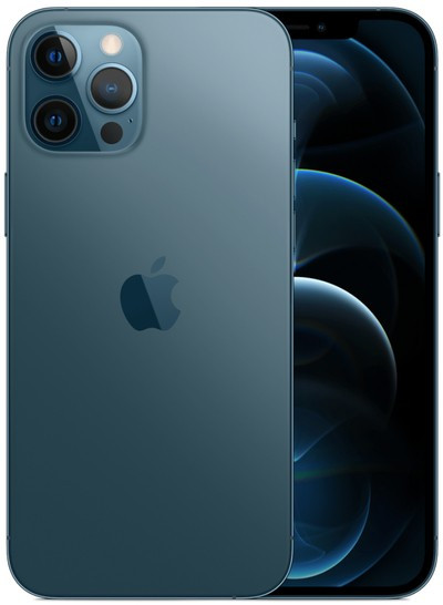アップル Apple iPhone 12 Pro Max 5G 256GB パシフィックブルー (eSIM) + FREE iPhone 12 Pro Max 9H 2.5D 液晶保護ガラス