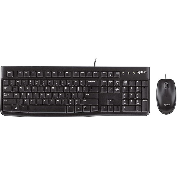Logitech MK120 USB Keyboard and Mouse Set Black