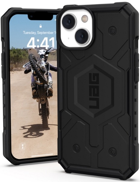 UAG Pathfinder Magnetic Case with Built-in Magnet Casing Drop Protection Case for iPhone 14 (Black)