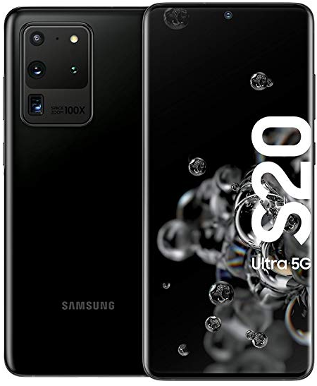 サムスン Samsung Galaxy S20 Ultra 5G Dual Sim G988B 128GB ブラック (12GB RAM)