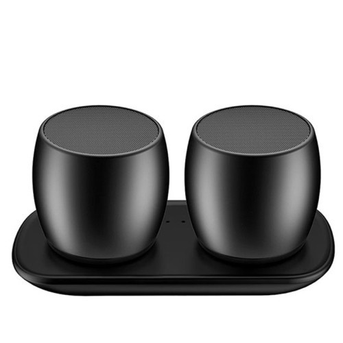 SARDiNE F1アルミニウム合金ステレオワイヤレスBluetoothスピーカー、充電ドック付き(ブラック) SARDiNE F1アルミニウム合金ステレオワイヤレスBluetoothスピーカー、充電ドック付き(ブラック)