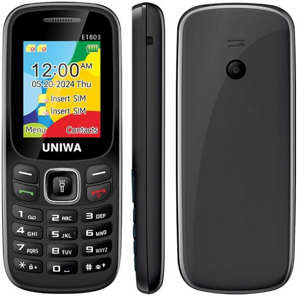 UNIWA E1803 Mobile Phone Dual Sim Black