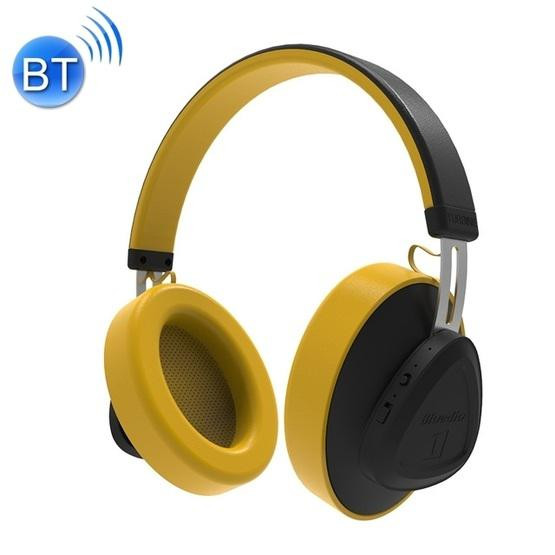 Bluedio TMS Bluetooth Version 5.0 Headset Bluetooth Headset Can Connect Cloud Data to APP Yellow