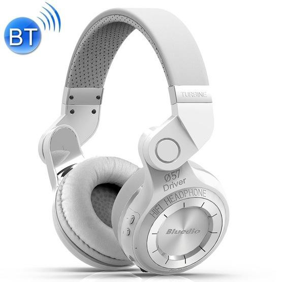 Bluedio T2 Turbine Wireless Bluetooth 4.1 Stereo Headphones with Mic White