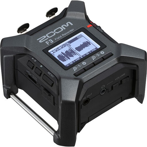 Zoom F3 Portable Field Recorder Black