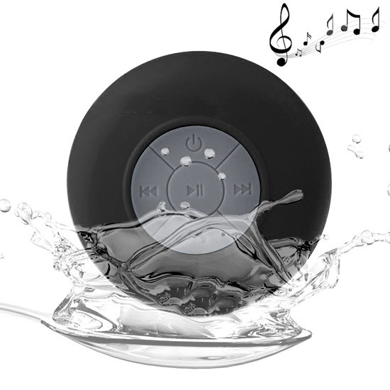 BTS-06 Mini Waterproof IPX4 Bluetooth V2.1 Speaker (Black)