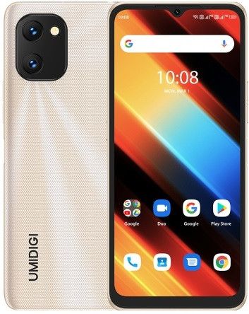 SIMフリー) Umidigi Power 7S デュアルSIM 64GB ゴールド (4GB RAM