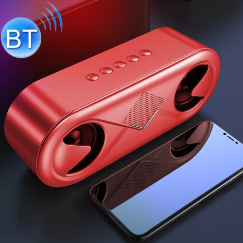 S6 Portable Subwoofer Mini Card Bluetooth Speaker (Red)