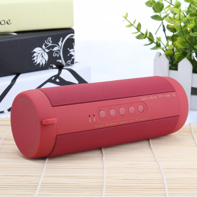 T2 3ATM Waterproof Portable Bluetooth Stereo Speaker (Red)