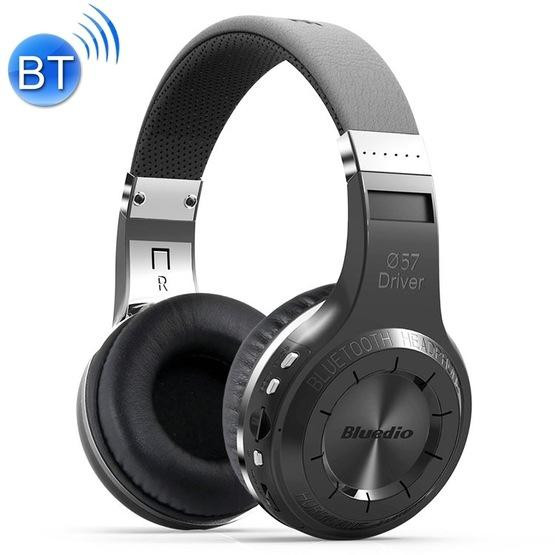 Bluedio H+ Turbine Wireless Bluetooth 4.1 Stereo Headphones with Mic Black