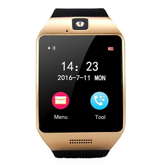 Q18S 1.54 inch Smart Watch Black Gold