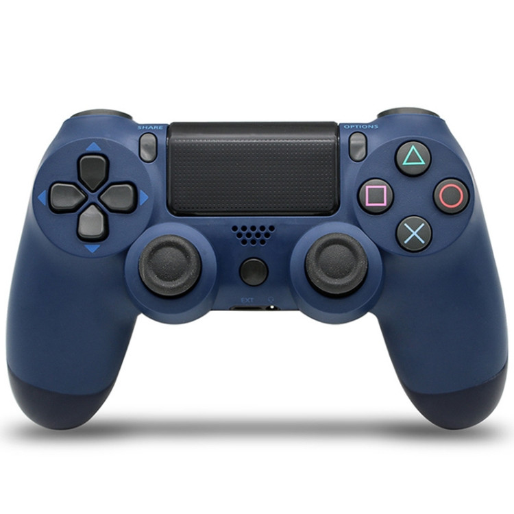 Wireless Bluetooth Game Handle Controller with Lamp for PS4(Dark Blue)