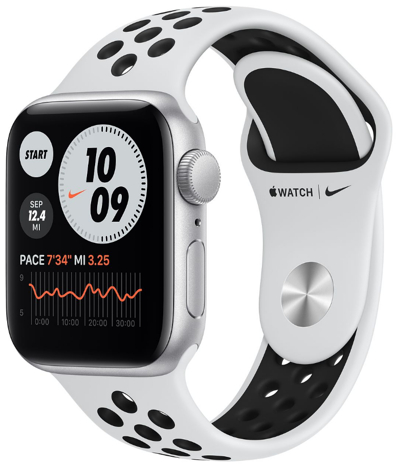 Apple Watch Nike SE GPS 40mm Silver Aluminium Case with Pure Platinum