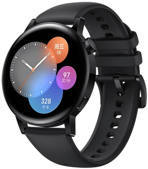 Huawei Watch GT 3 Smart Watch 42mm Rubber Wristband Black