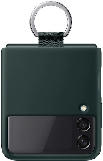 Samsung Galaxy Z Flip 3 Silicone Cover with Ring (Green)