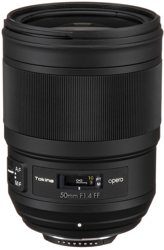 トキナ opera 50mm F1.4 FF Nikon F マウントレンズ