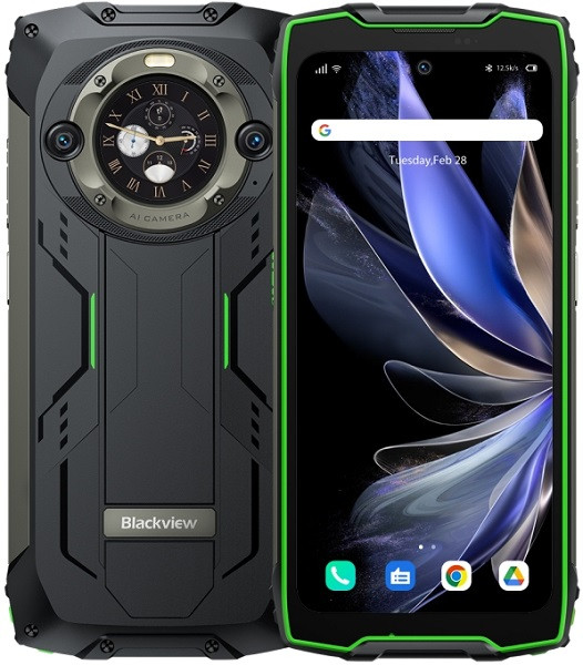 【SIMフリー】 ブラックビュー Blackview BV9300 Pro Rugged Phone デュアルSIM 256GB グリーン (12GB  RAM)