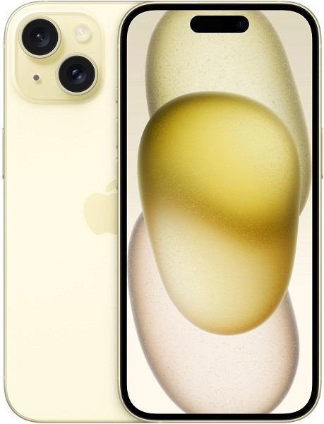 Apple iPhone 15 5G A3092 256GB Yellow (Dual Nano Sim)