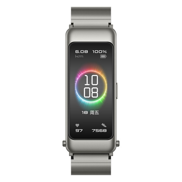 Huawei Band B6 FDS-B19 Smart Bluetooth Earphone Wristband Bracelet Pride Version Titanium Silver Grey