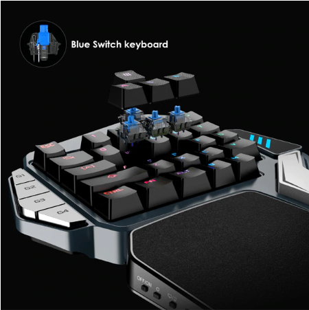 Gamesir Z1 Cherry Mx Switch One Handed Bluetooth Wired Gaming Keyboard Cherry Mx Blue 6 700 Etoren Com