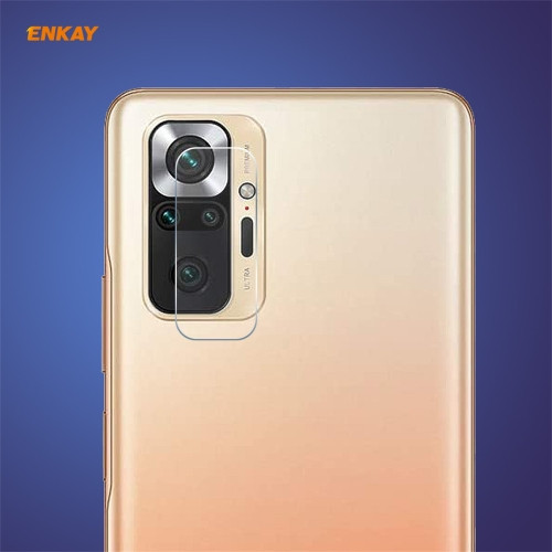 Hat-Prince ENKAY 0.2mm 9H 2.15D Round Edge Rear Camera Lens Tempered Glass Film Protector for Xiaomi Redmi Note 10 Pro