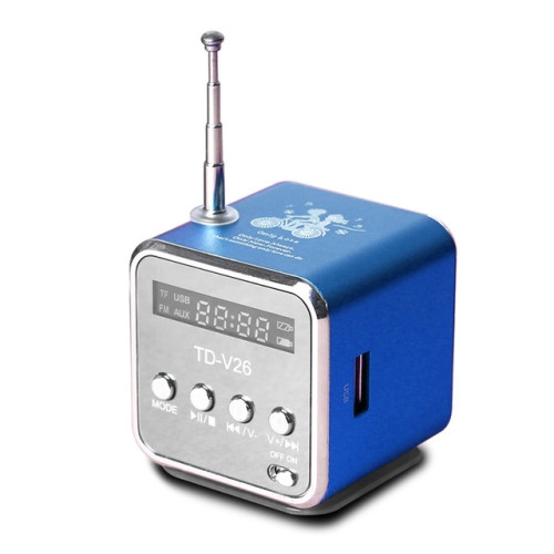 Portable Speakers with FM Mini Multi-function Radio (Blue)
