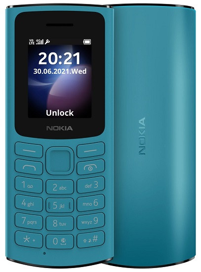 Nokia 105 4G Dual Sim 48MB Blue (128MB RAM)