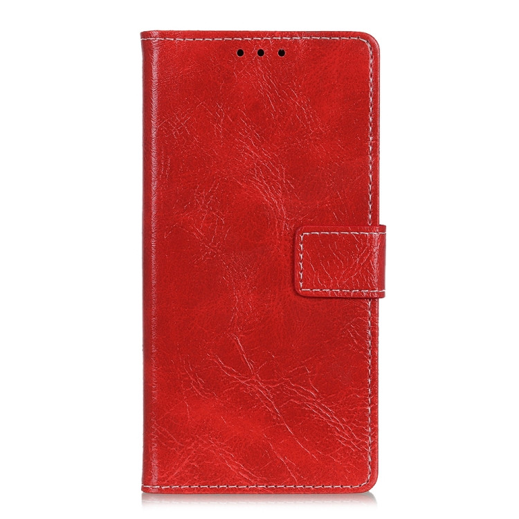 Retro Crazy Horse Texture Horizontal Flip Leather Case for iPhone 11  (Red)