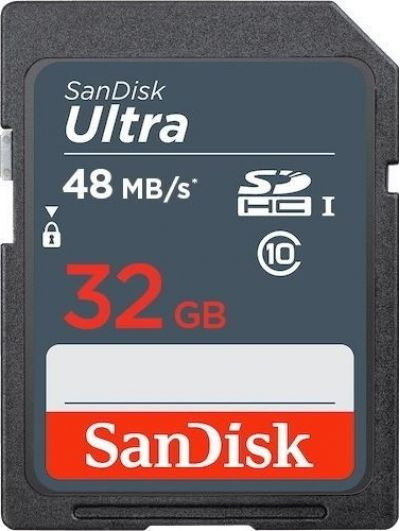 Sandisk 32GB Ultra 48MB/s SDHC (Class 10)