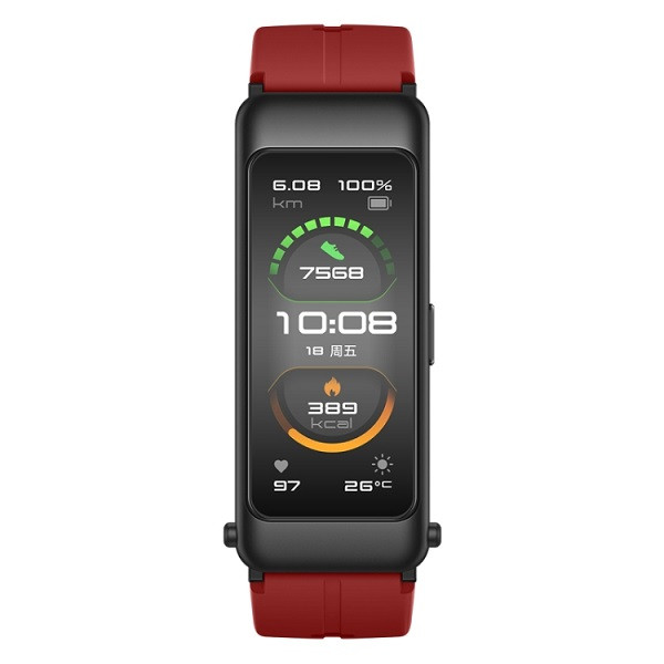 Huawei Band B6 FDS-B19 Smart Bluetooth Earphone Wristband Bracelet Sport Version  Red