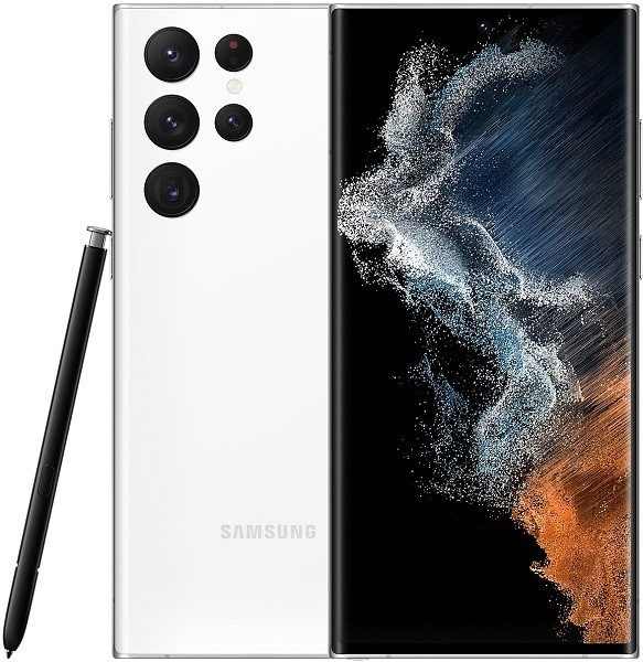 サムスン Samsung Galaxy S22 Ultra 5G デュアルSIM SM-S908E 256GB ファントム ホワイト (12GB RAM) - eSIM 対応