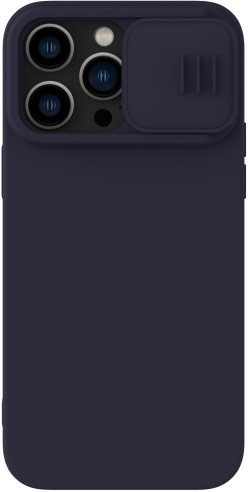 NILLKIN CamShield MagSafe Liquid Silicone Phone Case for iPhone 14 Pro (Deep Purple)