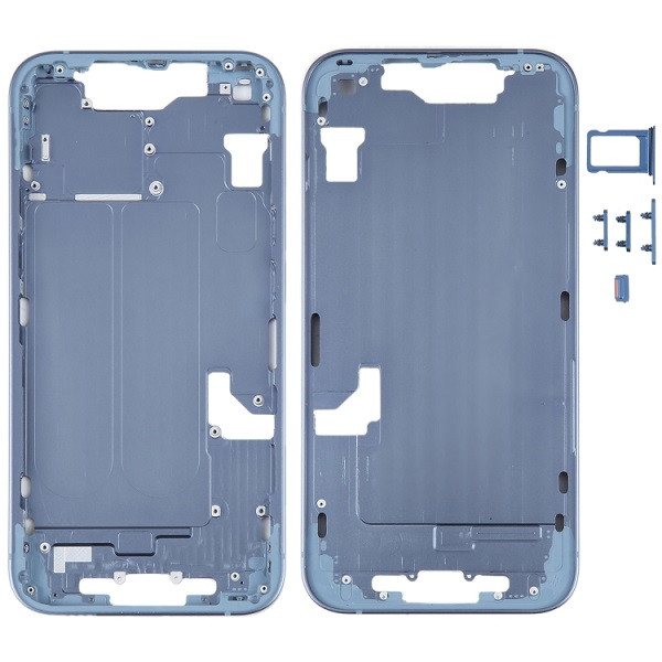 Middle Frame with Side Keys for iPhone 14 (Blue)