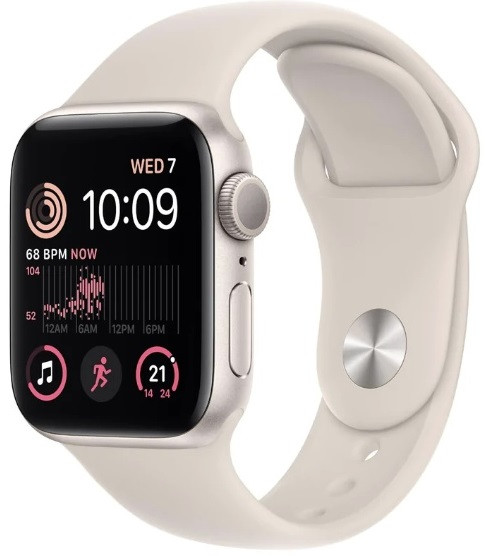 アップル Apple Watch SE (2022) GPS 44mm スターライトアルミニウム ...