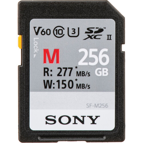 Sony SF-M256T 256GB 277mb/s SDXC UHS-II (Class 10)