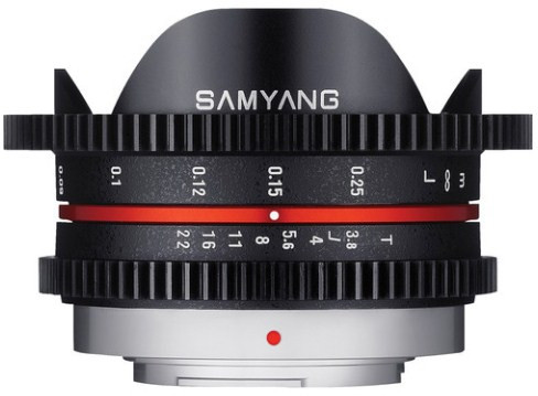 Samyang 7.5mm T3.8 Cine UMC フィッシュアイ レンズ ブラック (マイクロフォーサーズ マウント)