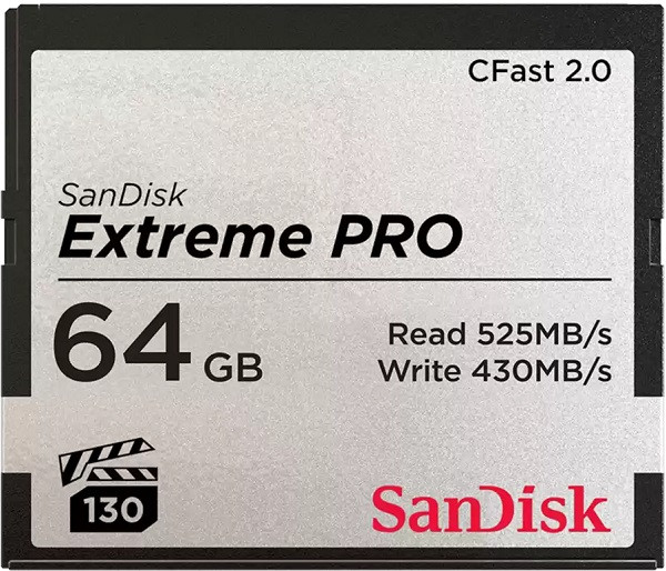 Sandisk Extreme Pro 64GB CFast 2.0 525MB/s