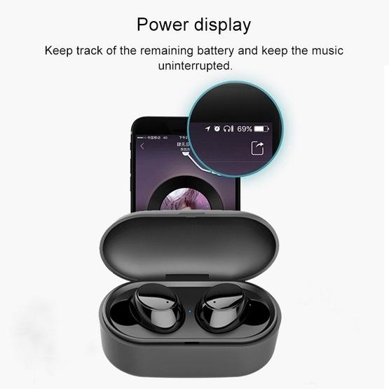 X9S TWS Bluetooth V5.0 Stereo Wireless Earphones with LED Charging Box (White)
