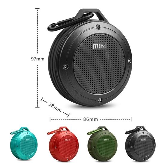 mifa IXP6 Waterproof Mini Portable Bass Wireless Bluetooth Speaker (red)