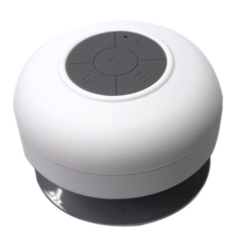 BTS-06 Mini Waterproof IPX4 Bluetooth V2.1 Speaker (White)