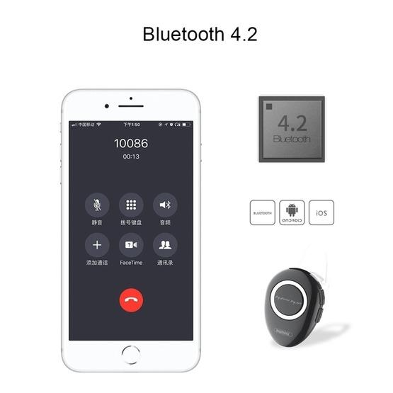 REMAX RB-T22 In-Ear Wireless Bluetooth V4.2 Earphones Black