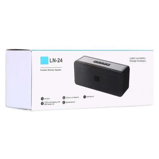 LN-24 DC 5V 1A Portable Wireless Speaker(Silver)