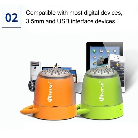 Universe Portable Loudspeakers Mini Wireless Bluetooth V4.2 Speaker Green