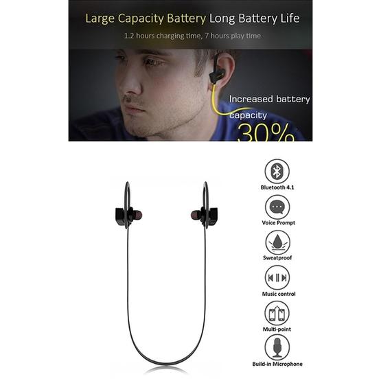 BTH-H5 Stereo Sound Quality V4.1 + EDR Bluetooth Headphone (Black)