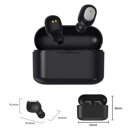 Q3 TWS Bluetooth 5.0 Binaural Stereo Automatic Matching Wireless Bluetooth Earphone(Black)